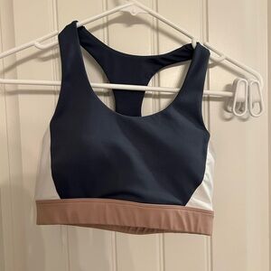 Stylish allfenix Navy and Tan Sports Bra